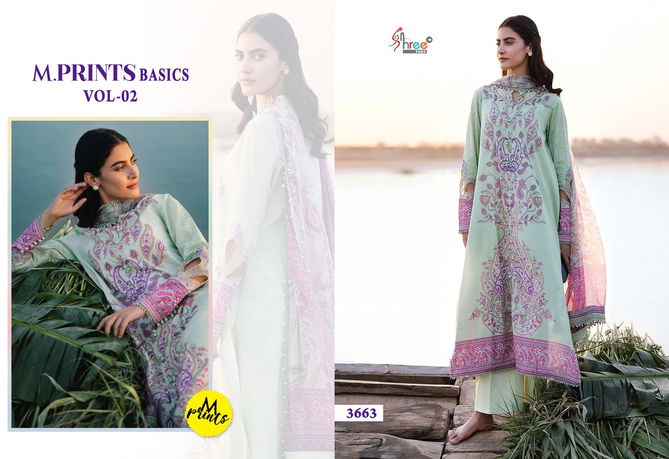 M Prints Basics Vol 2 By Shree Cotton Embroidery Pakistani Suits Wholesale Price In Surat